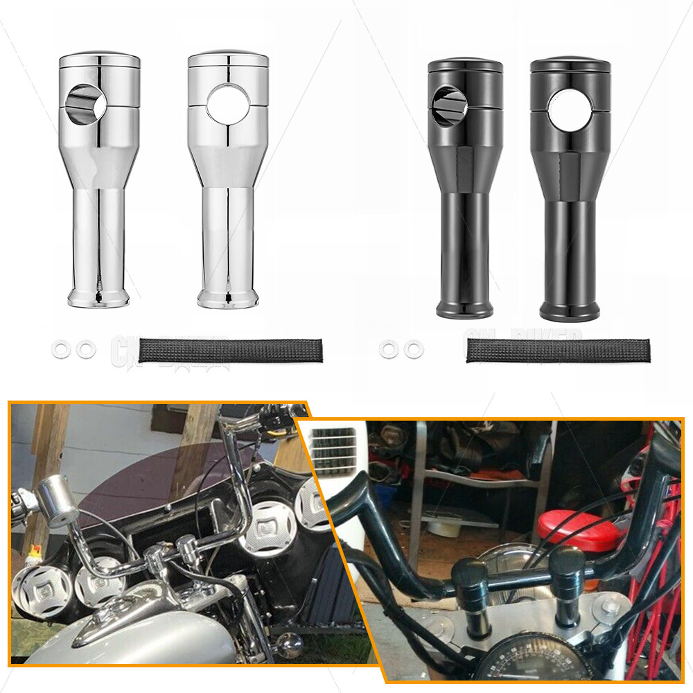 2" 4" APE Hanger Handlebar Risers For Harley Softail Dyna Sportster XL 1" Clamp eBay