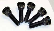 1/2" fine thread short wheel studs - .685" knurl size 5 pak  new
