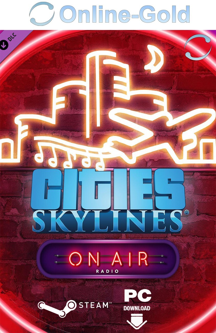 Cities: Skylines - On Air Radio DLC- PC Steam Jeu Clé Code [UE]