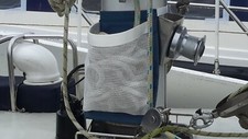 Mast halyard bag, rope tidy/storage bag. Mesh front