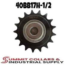 #40 Roller Chain Idler Sprocket 1/2" Bore Hardened 17 Tooth 40BB17H-1/2