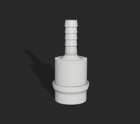 Tumble Dryer 10mm Adapter - 1in BSP Waste pipe plumbing adapter condenser driers