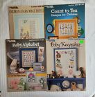 Vintage Leisure Arts Counted Cross Stitch Pattern Leaflet Baby ~ U Pick
