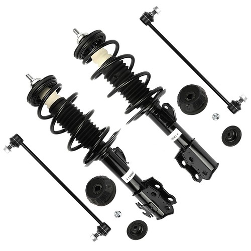 For 06-12 Toyota Yaris Front Complete Spring Struts Sway Bar Suspension Kit 4PCS - Picture 3 of 5