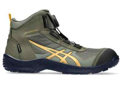 ASICS Work Shoes WINJOB CP604 GTX BOA 3E 1273A084.300 Green/Yellow 