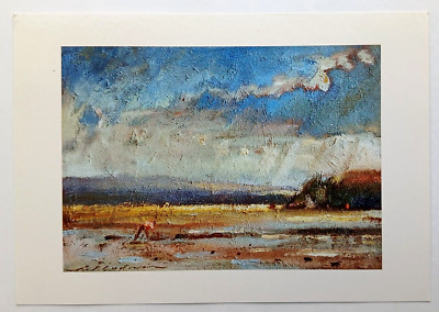 Ronald James Godwin Köder graben an Sandbänken Poole Kunst Postkarte
