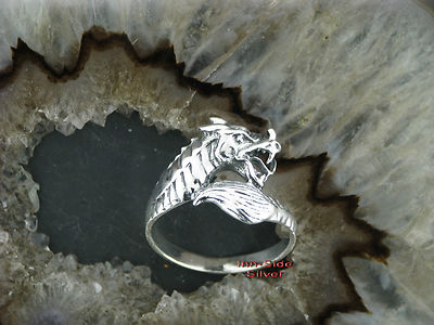 Silberring Gothic DRACHEN Dragon Silber 925 Drachenring 