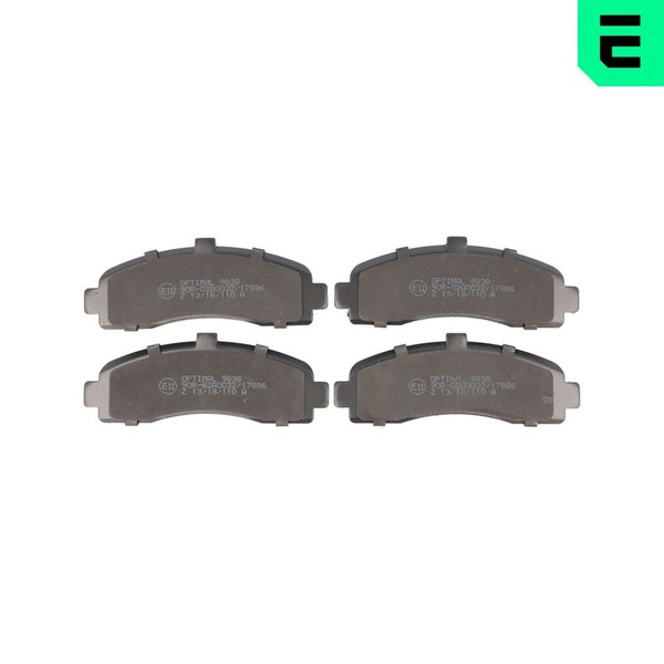 Optimal Bremsbelagsatz Scheibenbremse BP-09838 FüR K11 Micra Nissan 2 16V HK11-image