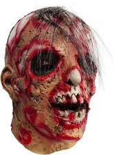 Horror zombie latex head cover bloody zombie mask Halloween masquerade play late