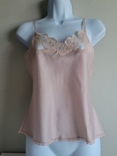 Vintage Blush Light Pink Lace Camisole Sz S