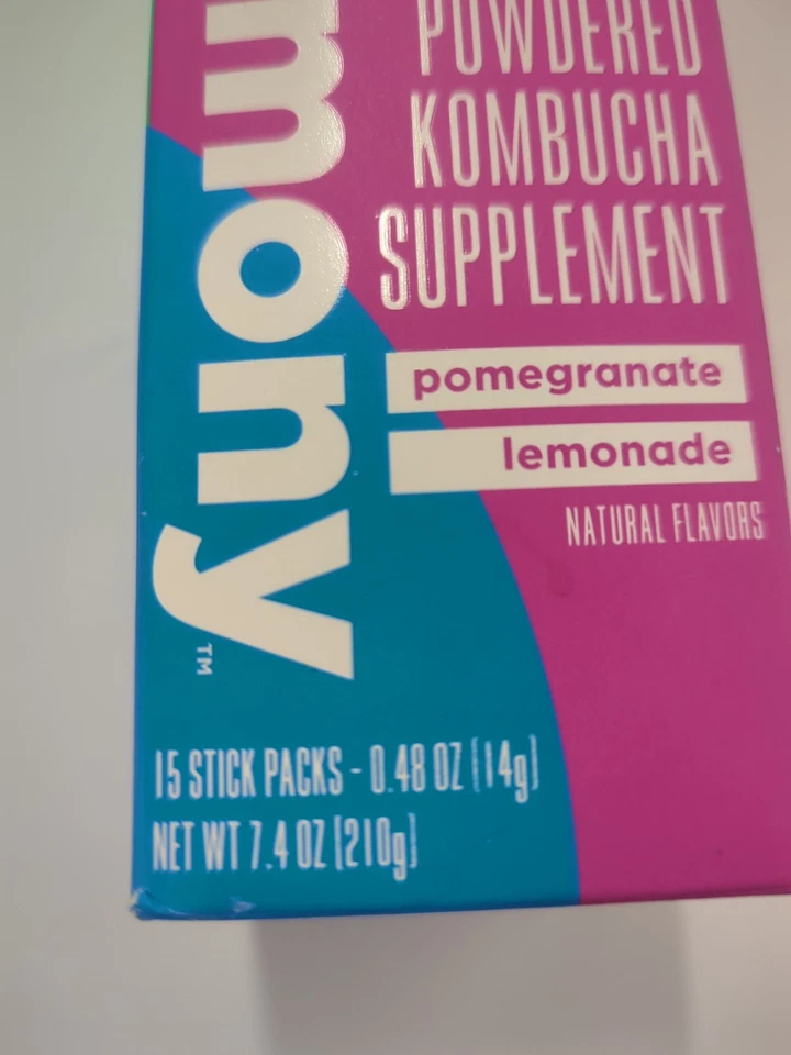 Advocare Harmony Powdered Kombucha Supplement Pomegranate Lemonade 15 Stick 7/25 - Image 3 of 4