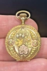 Antique 1905 Elgin 14K Solid Multicolor Gold Hunter Pocket Watch Size 0s RUNNING