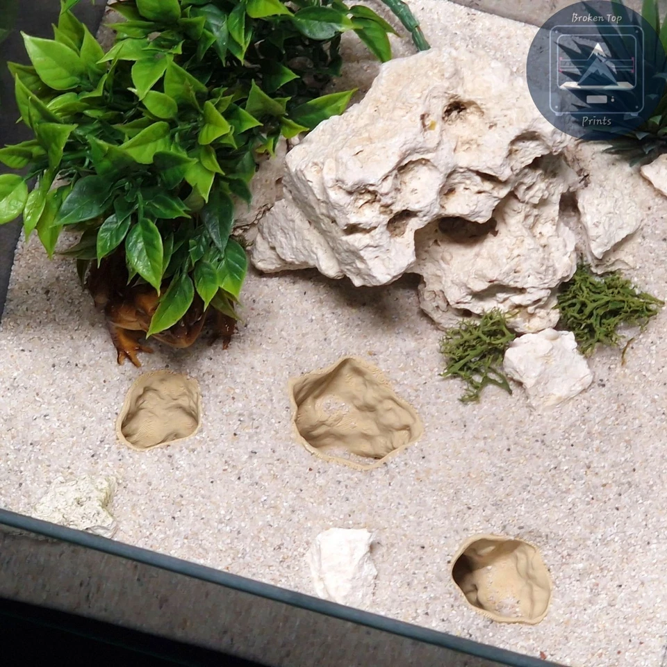 Acuario y Terrario Impresión 3D Cueva-Catacumbas Decoración, Peces, Camarones, Reptiles Ocultar Foto 4 de 4