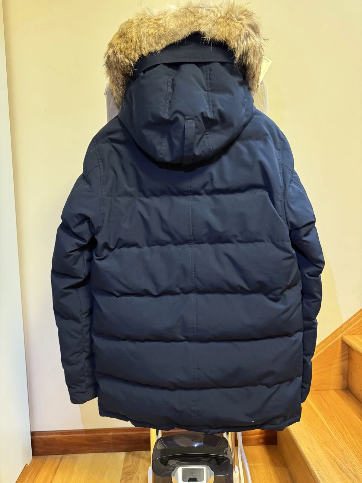 Canada Goose Carson Parka Atlantic Navy Men's M Fur Trim - product detail image 5