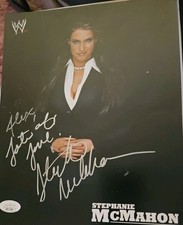 WWE STEPHANIE MCMAHON SIGNED 8X10 ORIGINAL GLOSSY PROMO PHOTO AUTOGRAPH JSA COA