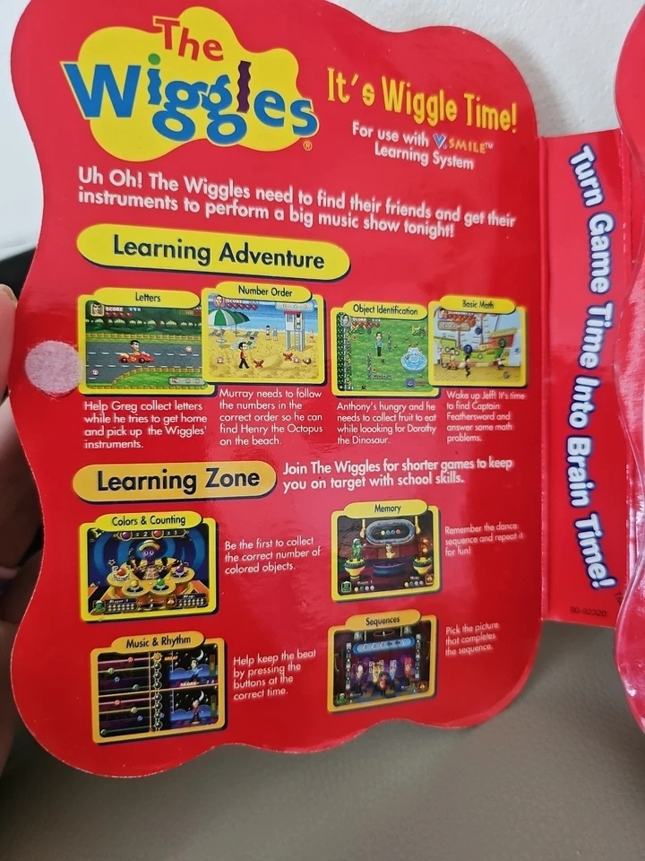 New Sealed [VTech V.Smile] The Wiggles It's Wiggle Time Smartridge set  - Image 3 of 4