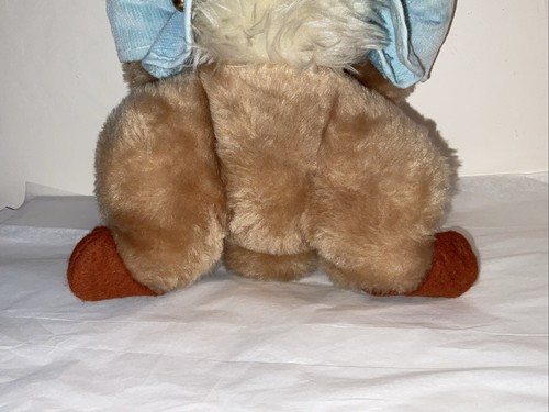 Peluche de juguete vintage bronceado conejo Beatrix Potter EDEN años 70 15,5" - Imagen 22 de 24