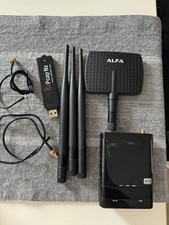 Riverbed AirPcap Nx + ALFA Richtantenne + Atheros 11n AP/Router  WLAN Analyzer