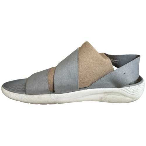 Crocs Sandali Donna 9 Lite Ride Elasticizzati Grigio Azzurro Comodi Eleganti - Foto 11 di 20
