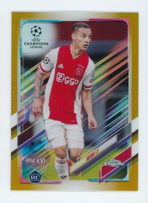 2020-21 Antony Topps Chrome x Steve Aoki Gold Refractor Ajax Rookie Card 5/50
