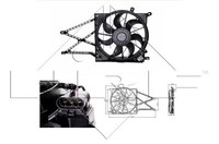 NRF LüFter MotorküHlung 47015 FüR Opel Astra Zafira F70 CC T98 12V 280W Caravan