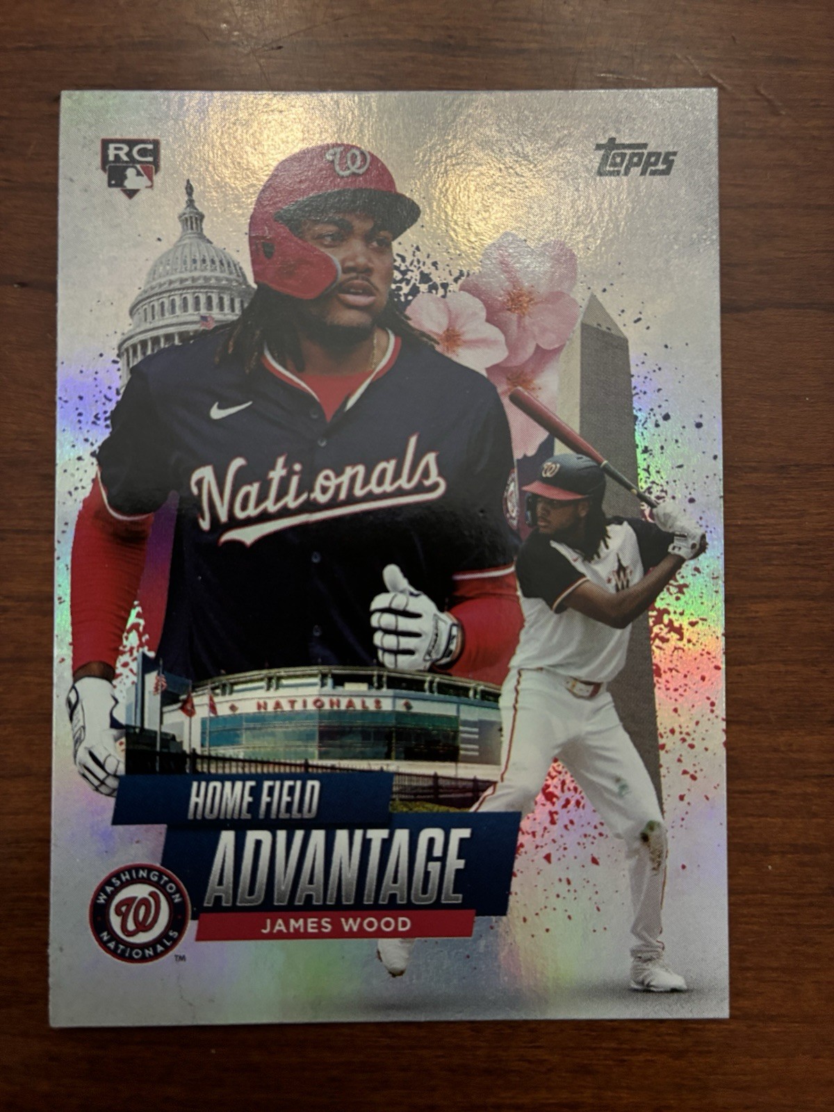 2025 Topps James Wood Home Field Advantage RC Rookie #HA-9 Nationals