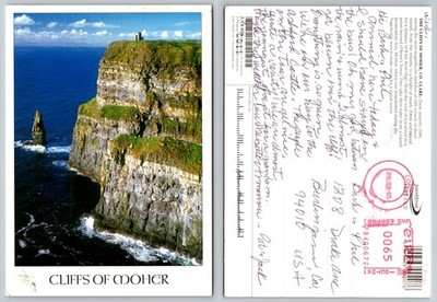 Cliffs of Moher Ireland Postcard John Hinde O'Brien's Tower 2003 Posted