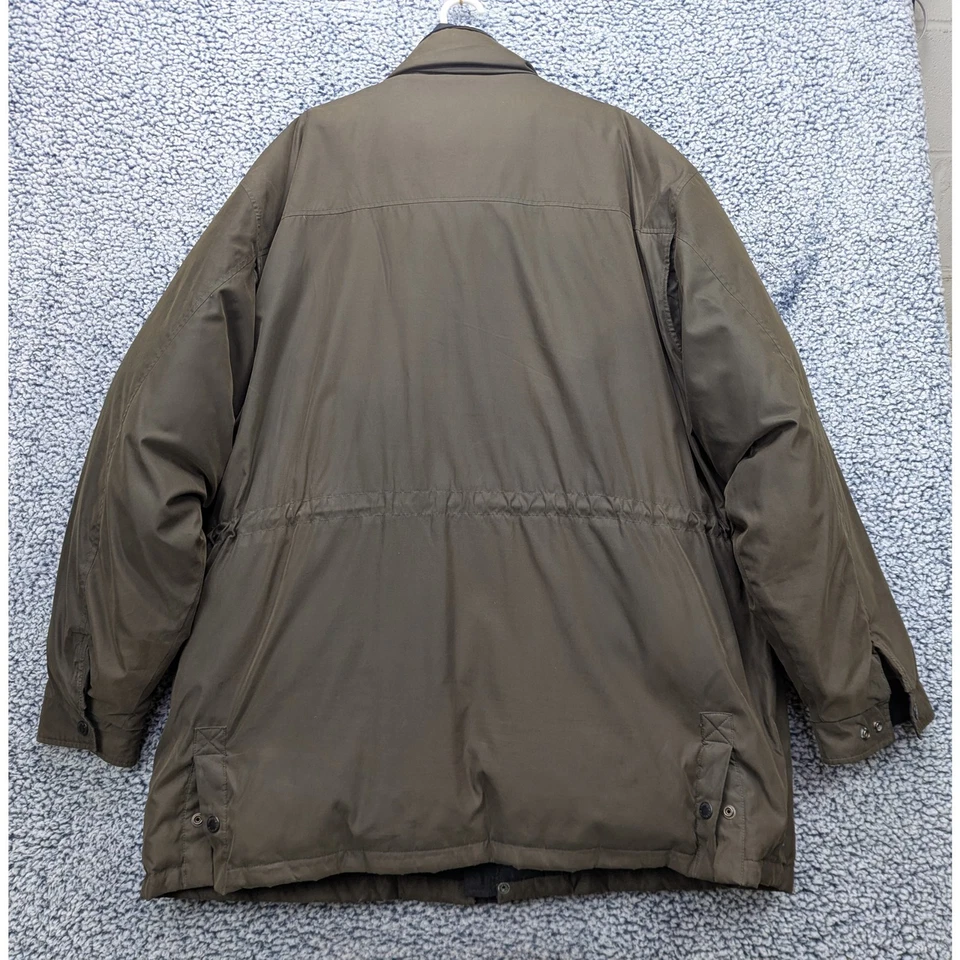 Claiborne Down Feather Puffer Jacket Mens 3XLT Winter Coat Full Zip Brown - Image 2 of 4