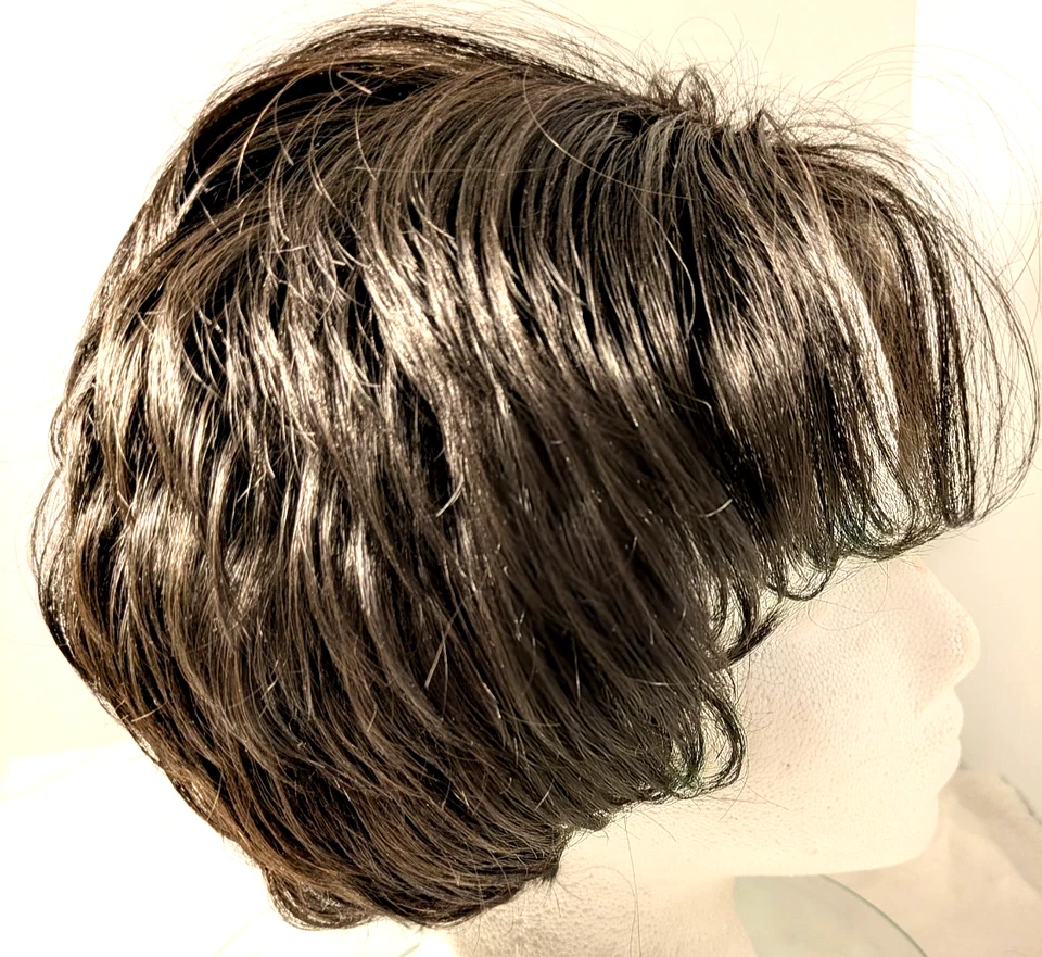 Motown Tress черный человеческих волос короткий парик с детской полоской для волос - Изображение 4 из 4