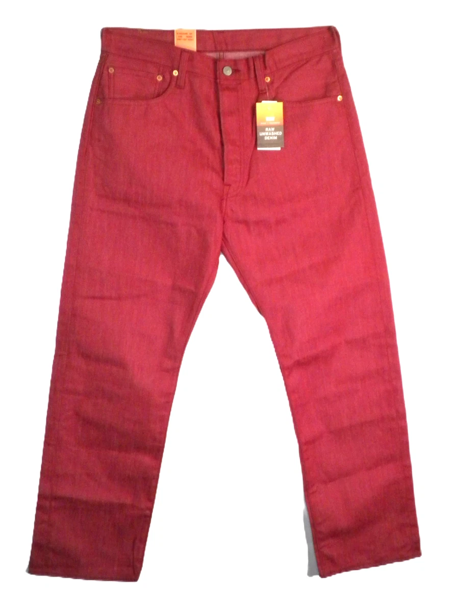 Levi's 501 Red Jeans for Men for sale - eBay