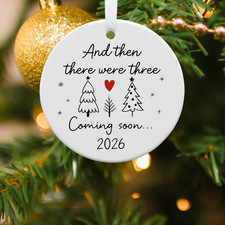2026 Baby Announcement Ornament Pregnancy Christmas Gift for Expecting Mom