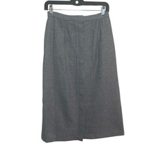 Edinburgh Woollen Mill Great Britain 100 Wool Button Front Size 12 Midi Skirt