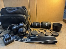 Olympus E500 Dslr Bundle, 3 Lenses, Carrying Case, All Tested  Cleaned