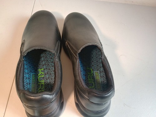 KURU KIVI 2 BLACK LEATHER SNEAKERS ANTI-SLIP WORK DRESS SHOES US WOMEN'S 10 Wide - Picture 3 of 10