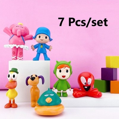 Pocoyo, Elly, Pato, Loula, Nina, Sleepy Bird, Fred 7pcs Set Figure Toy Doll NEW