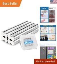 5x2mm Small 200Pcs Tiny Round Refrigerator Magnets, Rare Earth Neodymium Disc...
