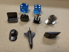 Monopoly Electronic Banking 2007 Replacement Parts - 6 Tokens & Dice +1