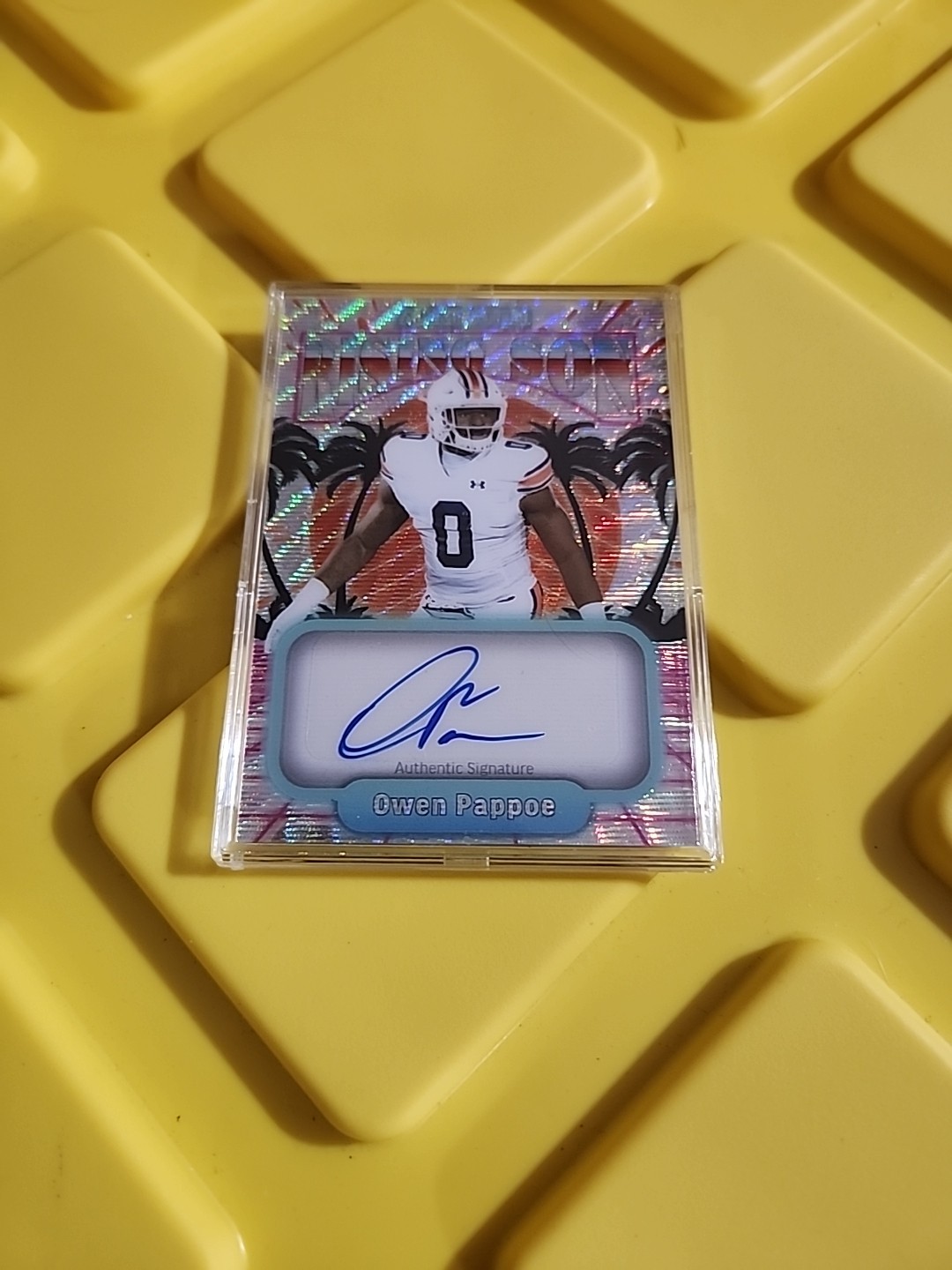 Owen Pappoe Wild Card Alumination Draft Rising Son Autographs #ARS38 Base