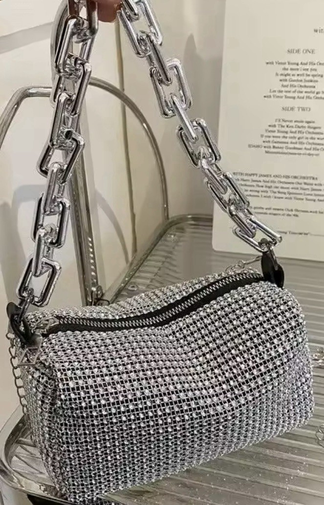 shoulder bag Rhinestones Evening clutch Bag Crystal Purses and handbag Bags-image