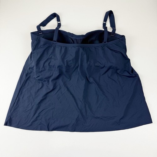 Contours Coco Reef Tankini Top Womens Size 14 38C Navy Blue Shapemaker NWT - Picture 2 of 13