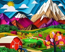 Nature's Collage 500-Piece Mountain Jigsaw Puzzle