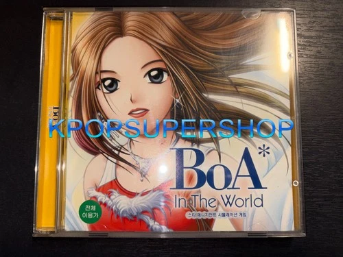 BoA In The World PC Game CD Booklet Good Cond Korea KPOP Life Simulation SM Ent