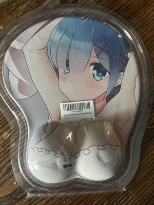 Anime 3D Silicone Cartoon Top Sexy Re Zero Boob 2 Way Skin Gaming Mouse Pad.