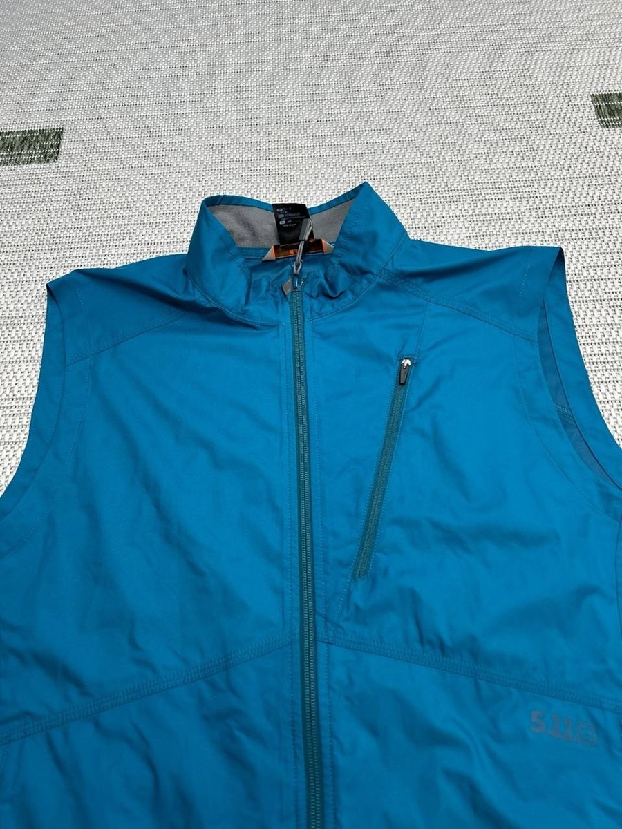 5 11 Tactical Cascadia Windbreaker Packable Vest Mens Large Blue
