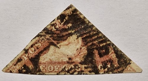 KAP DER GUTEN HOFFNUNG KLASSIKER 1855 1d Deep Rose - Rot. 450€. SG5b . Ränder wie Fotos