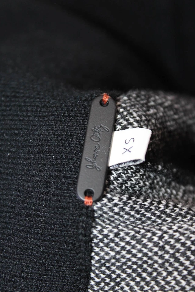 Johanna Ortiz Mujer Cintura Elástica Estampado Tejido Jogger Pantalones Negro Blanco XS Foto 4 de 4