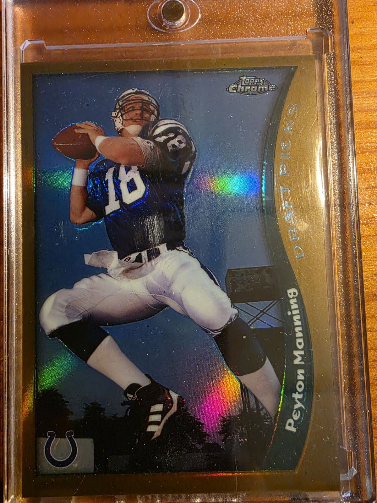 Topps 1998 Topps Chrome Peyton Manning Refractor #165 Indianapolis Colts
