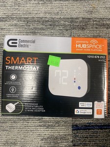 Commercial Electric HTSA15CWB2A Smart Thermostat Wi-Fi Alexa Google White
