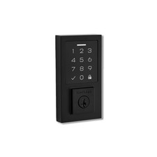 Kwikset 270 SmartCode Matte Black Metal Electronic Touch Pad Deadbolt 992700-005