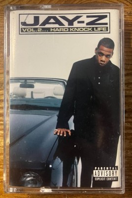 JAY-Z Vol. 2... Hard Knock Life Cassette 1998 Roc-A-Fella Def Jam Rap Tape